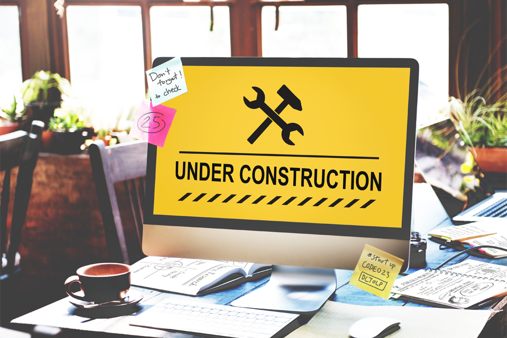 website under construction concept