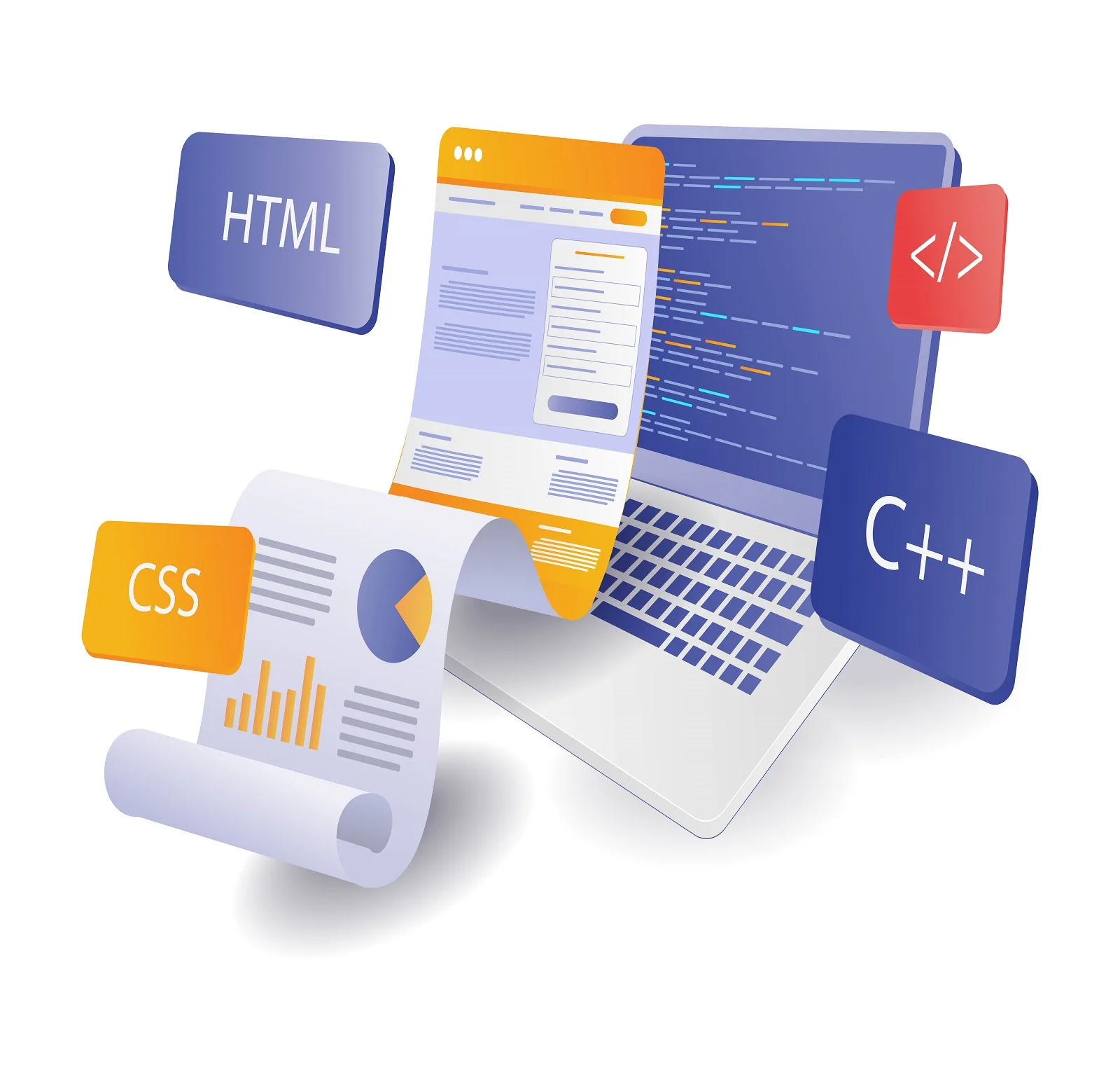 Programming language for website page layout